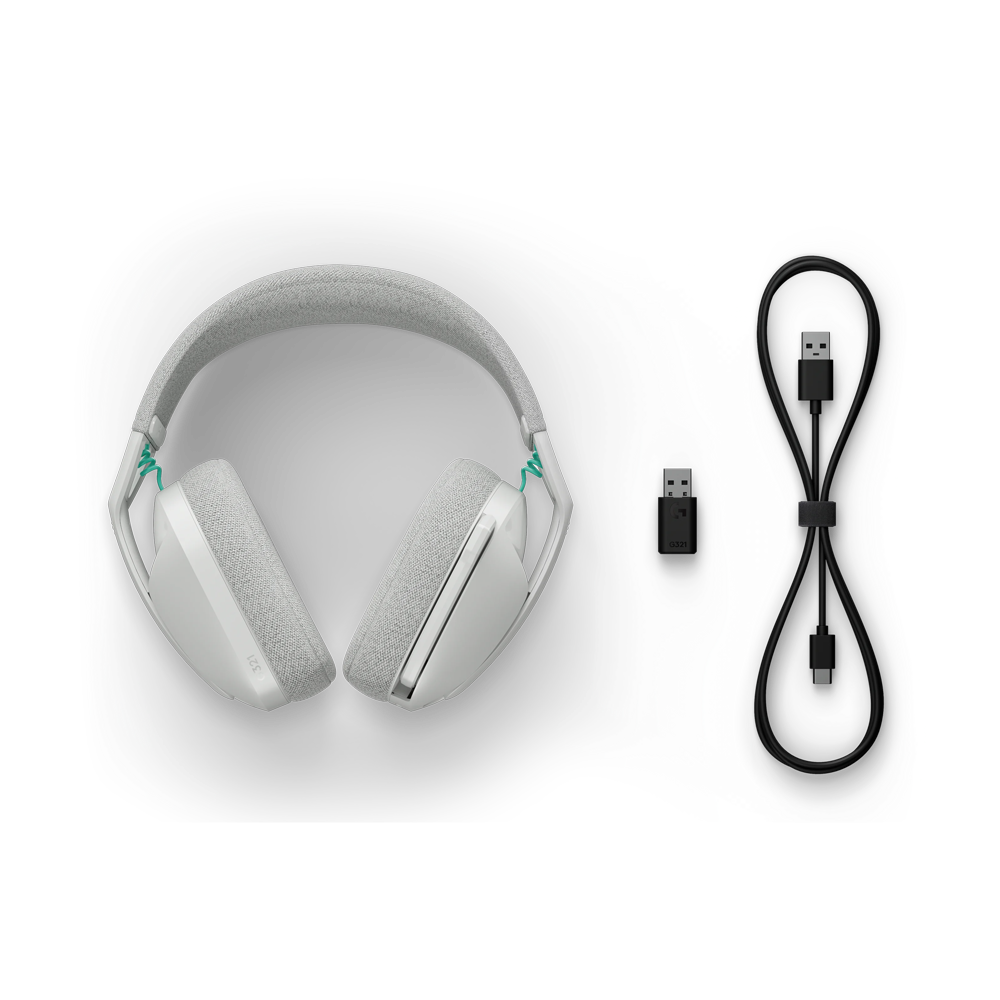LOGITECH G321 LIGHTSPEED Wireless Bluetooth Gaming Headset - White