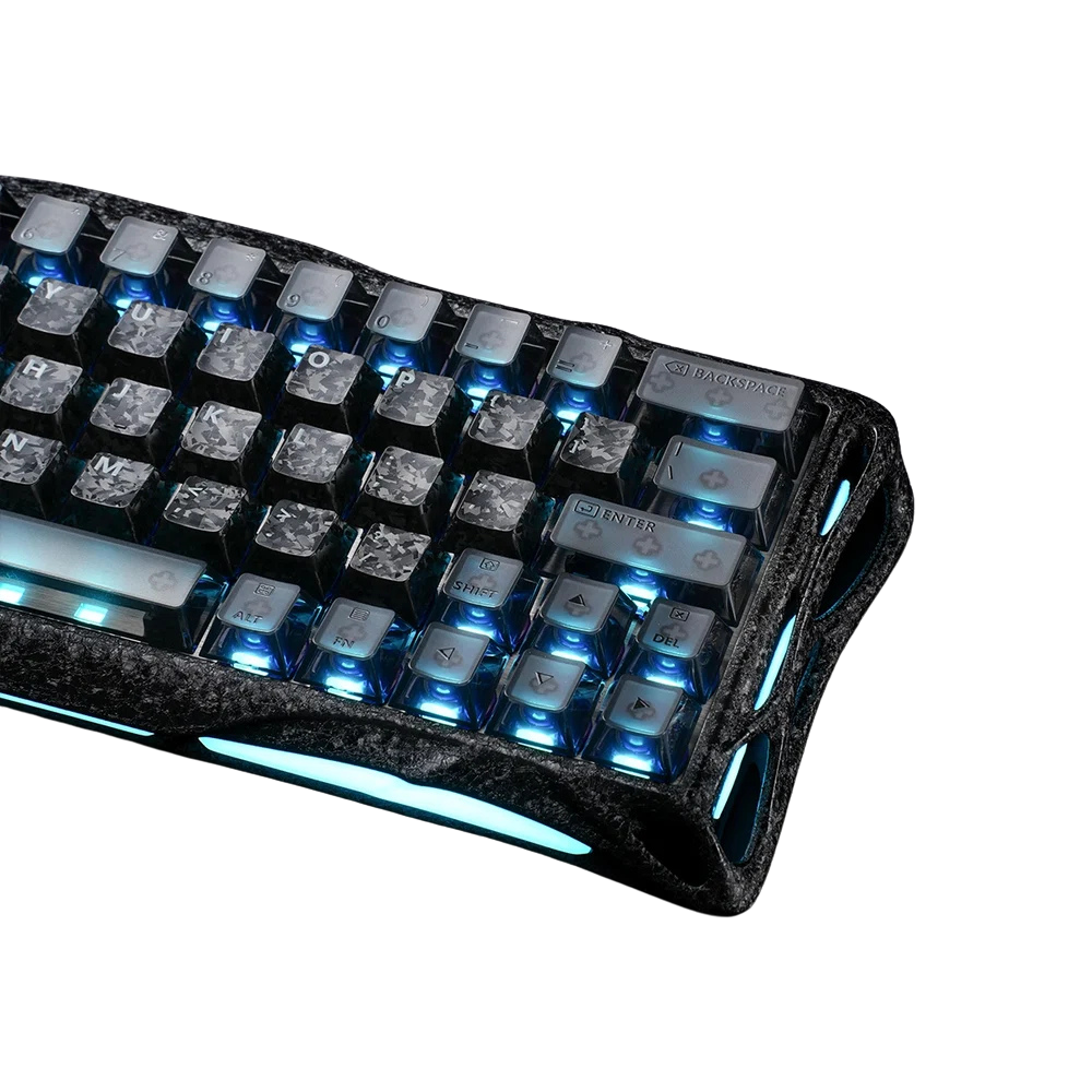 GravaStar Mercury V60 Pro 60% Hall Effect Magnetic Switch Gaming Keyboard Special Edition - Cyber Frost -Black