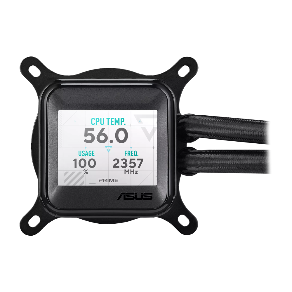 ASUS PRIME LC 360 ARGB LCD AIO CPU Liquid Cooler - Black