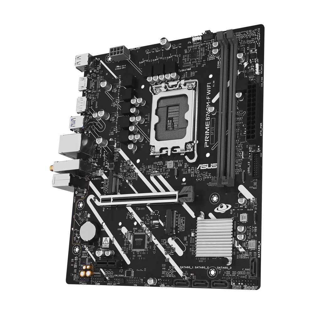 ASUS PRIME B760M-F WIFI DDR5 Motherboard - Black