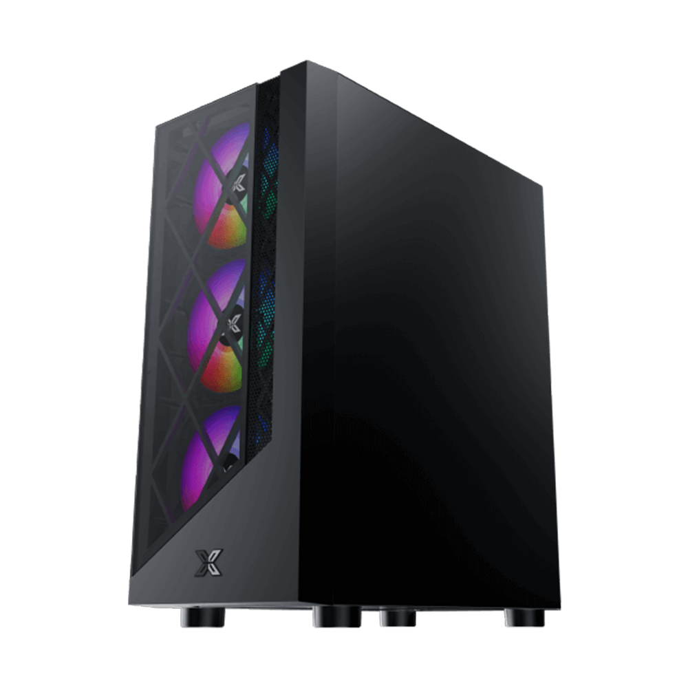 XIGMATEK DUKE 4PCS Fan ATX Case- Black