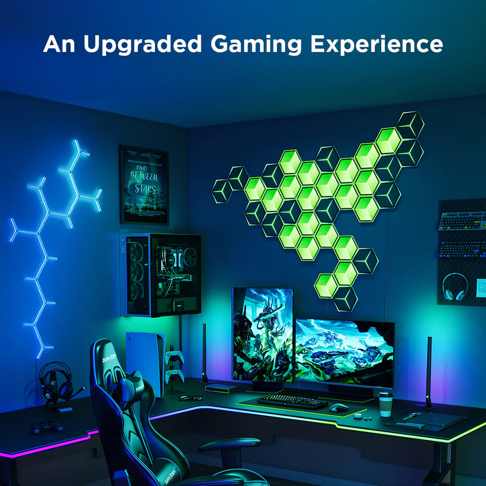 Govee Glide Hexagon Light Panels Ultra Meteor grey 7 Pack - H606A