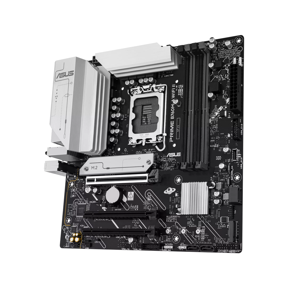 ASUS PRIME B760M-A WIFI II DDR5 Motherboard - Black