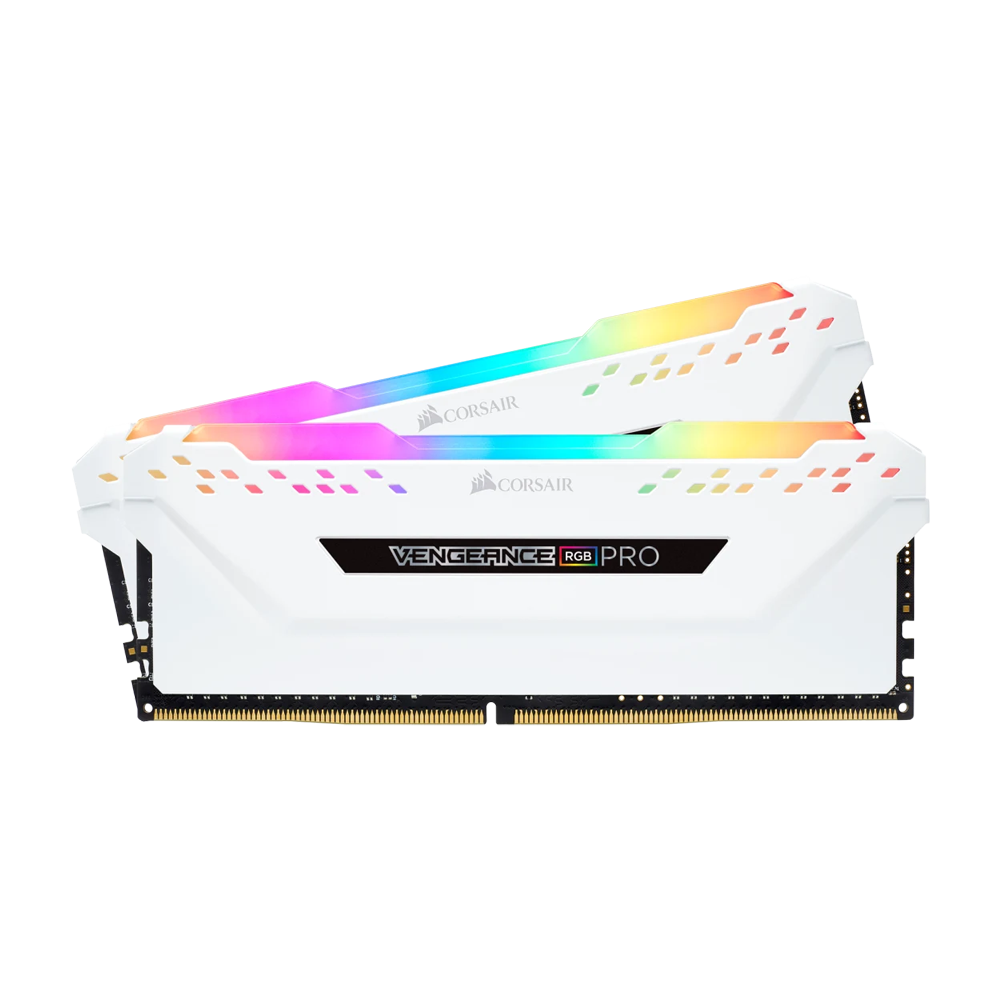 CORSAIR VENGEANCE RGB PRO 16GB(2 x 8GB) 3200MHz Memory Kit - White