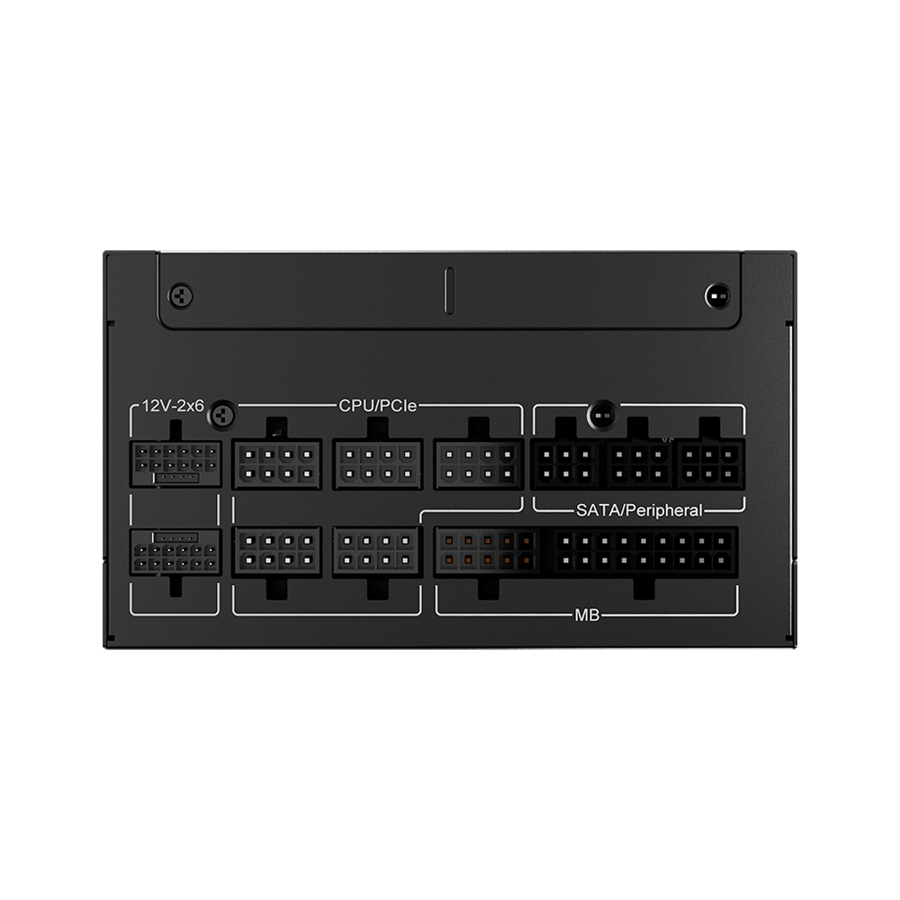 APNX MAX G1 1000W Full Modular PCIE 5.1 ATX 3.1 80 Plus Gold Power Supply - Black