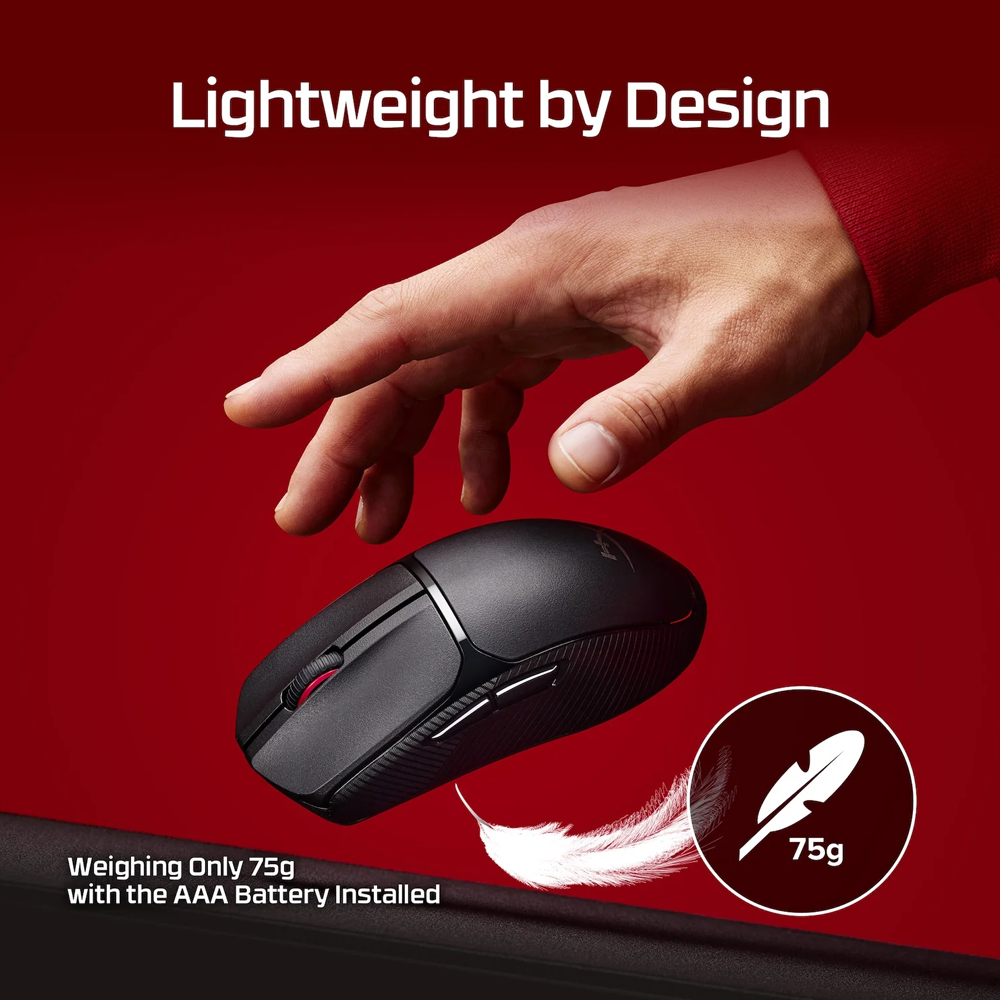 HyperX Pulsefire Fuse Wireless Gaming Mouse - Black