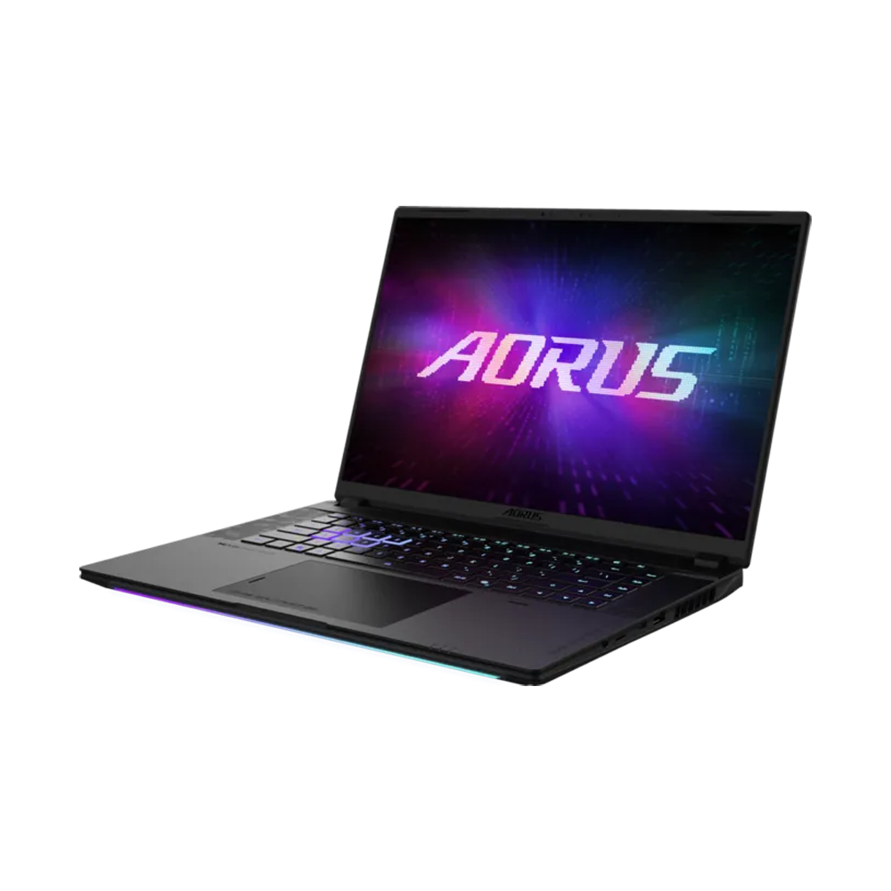 GIGABYTE AORUS MASTER 16 AM6J OLED Gaming Laptop Black (16 Inch, Ryzen 9 9955X3D, 16GBx2 DDR5,M.2(PCIe)1TB SSD, QHD+ ,RTX 5090 24GB GDDR7,Wifi, Win 11 Pro, AR(RGB) KB))