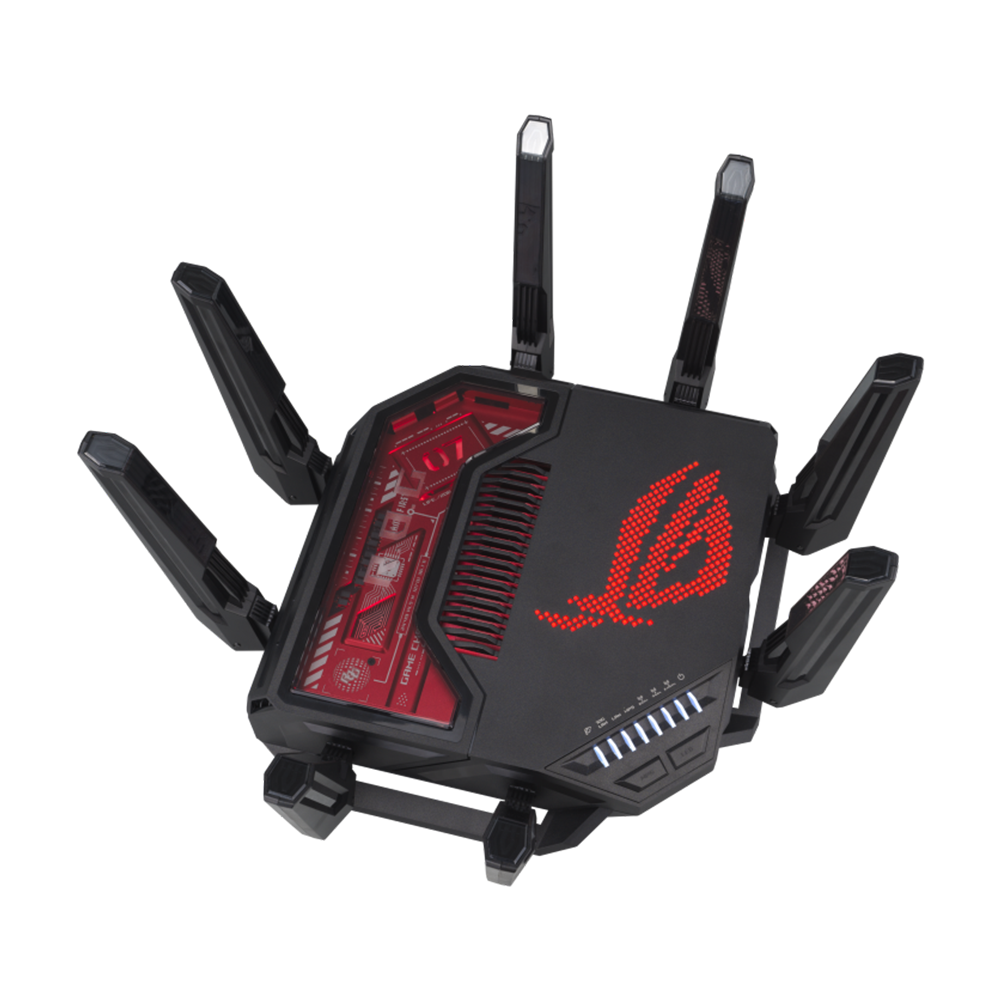 ASUS ROG Rapture GT-BE19000 Tri-Band WiFi 7 Gaming Router - Black