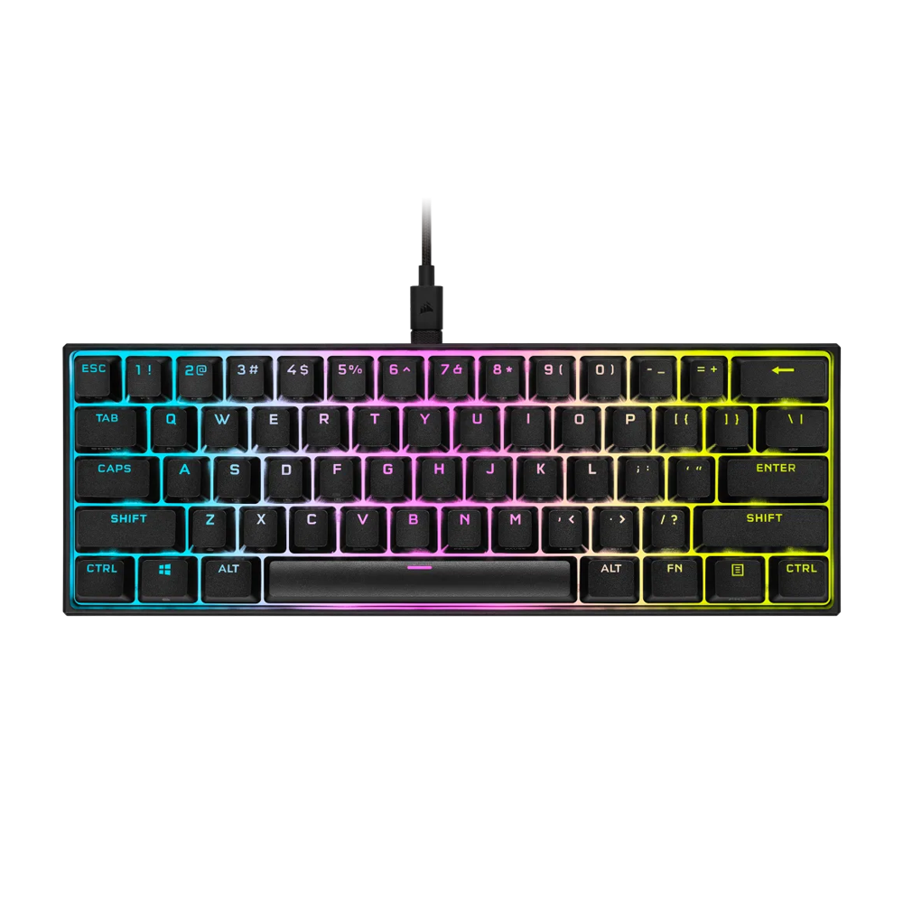 CORSAIR K65 MINI RGB Wired MX Red Mechanical Keyboard - Black