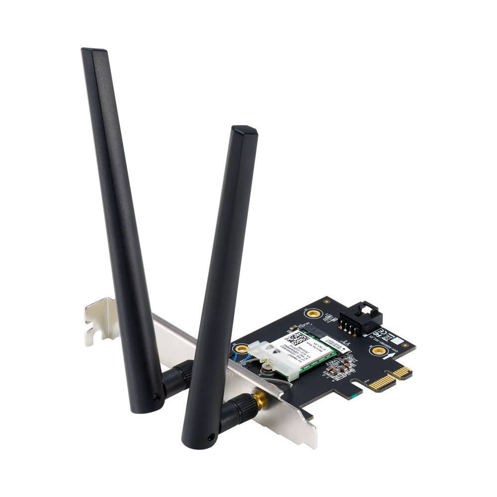 ASUS PCE-BE6500 WiFi 7 PCI-E Adapter With 2 External Antennas