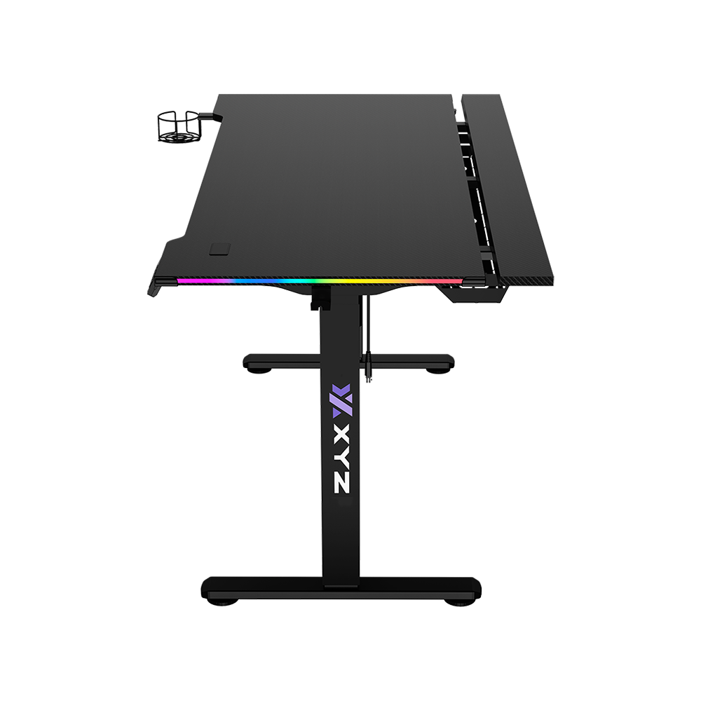 XYZ Pro-X Gaming Desk RGB - Black (ELECTRIC HEIGHT ADJUSTABLE)