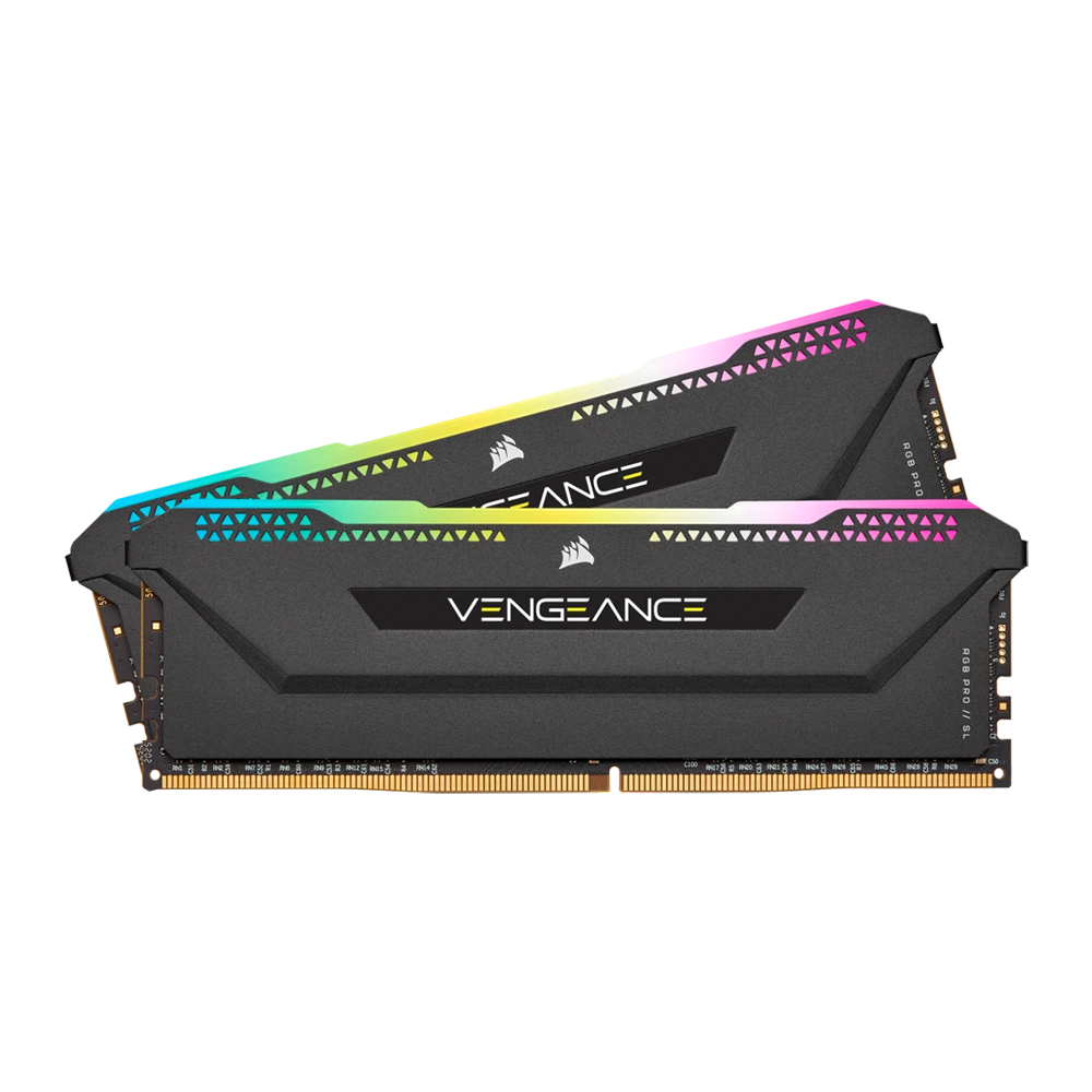 CORSAIR VENGEANCE RGB PRO SL 32GB (2x16GB) DDR4 DRAM 3600MHz C18 Memory Kit – Black