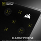 CORSAIR MM Glass Large Precision Gaming Mouse Pad - Black
