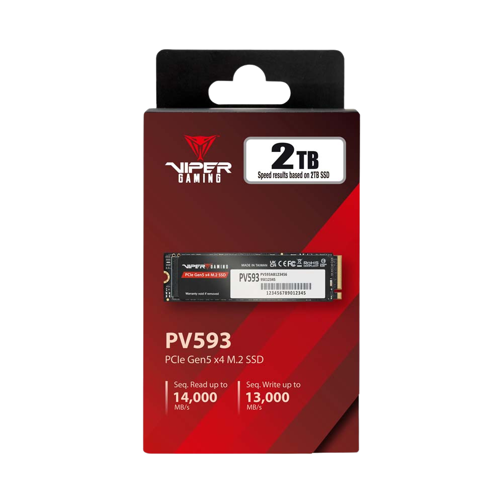 PATRIOT VIPER PV593 M.2 2280 PCIe GEN5X4 NVMe SSD (R:14,000 MB/s W:13,000 MB/s) - 2TB