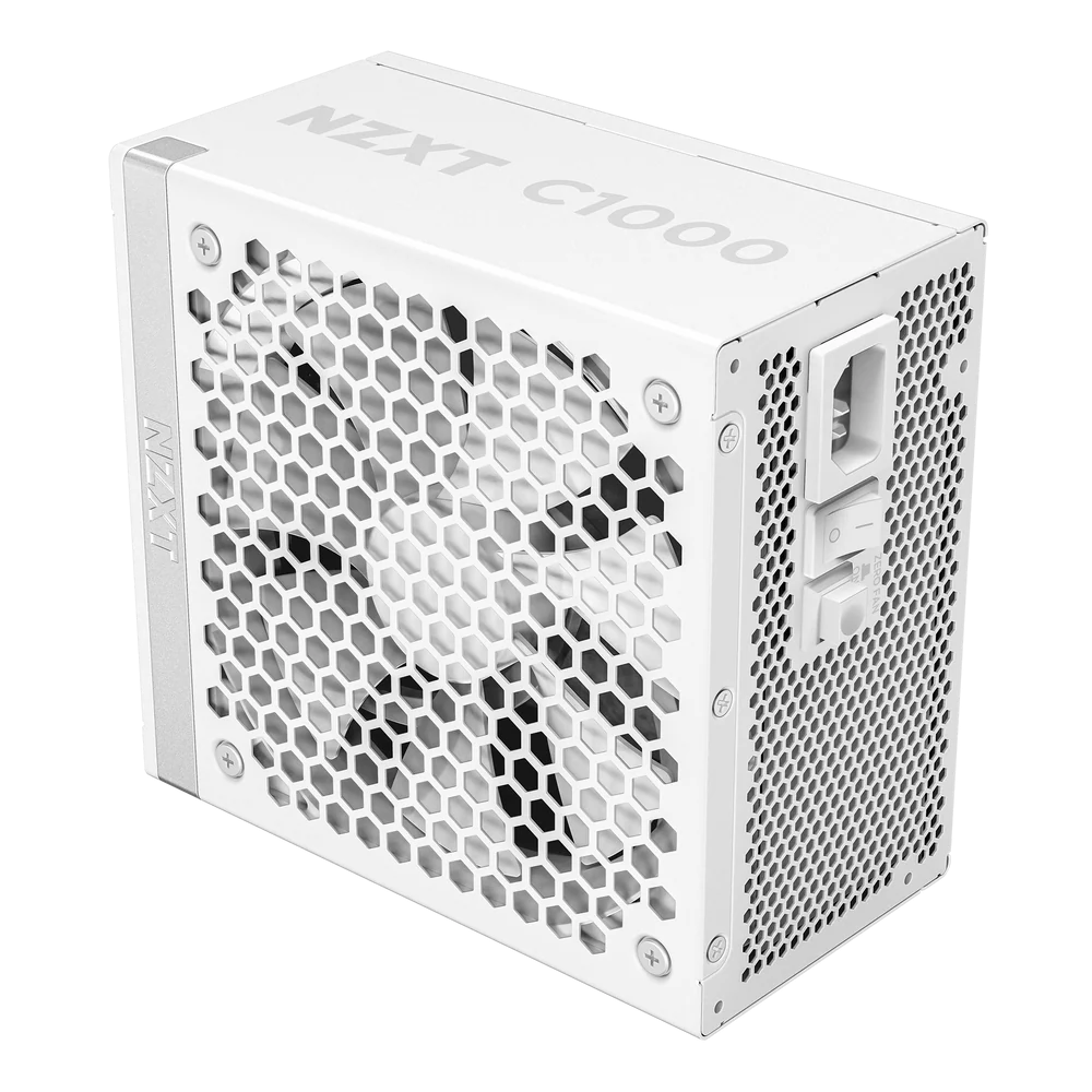NZXT 1000W ATX 3.X 80 Plus Gold Fully Modular Low Noise Power Supply - White