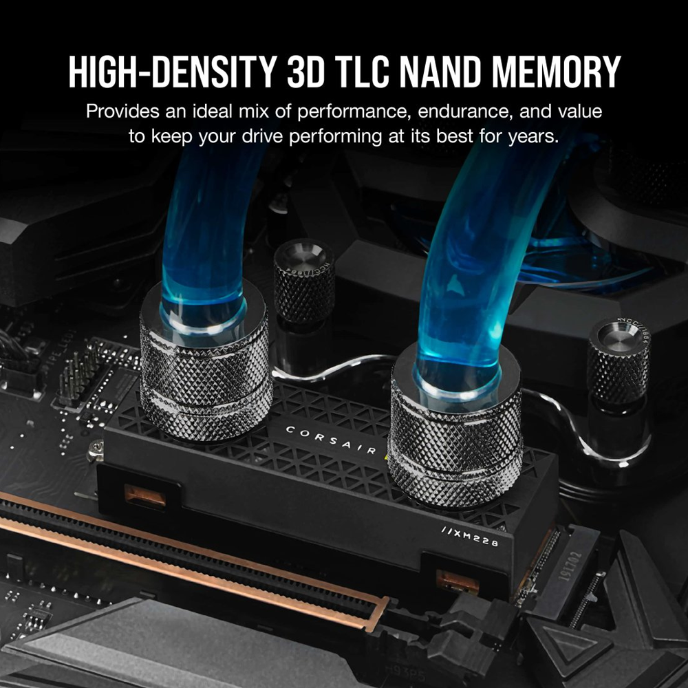 CORSAIR MP600 PRO XT Hydro X Edition Gen4 M.2 NVMe SSD -(R-7100MB/s,W-6800MB/s) 4TB