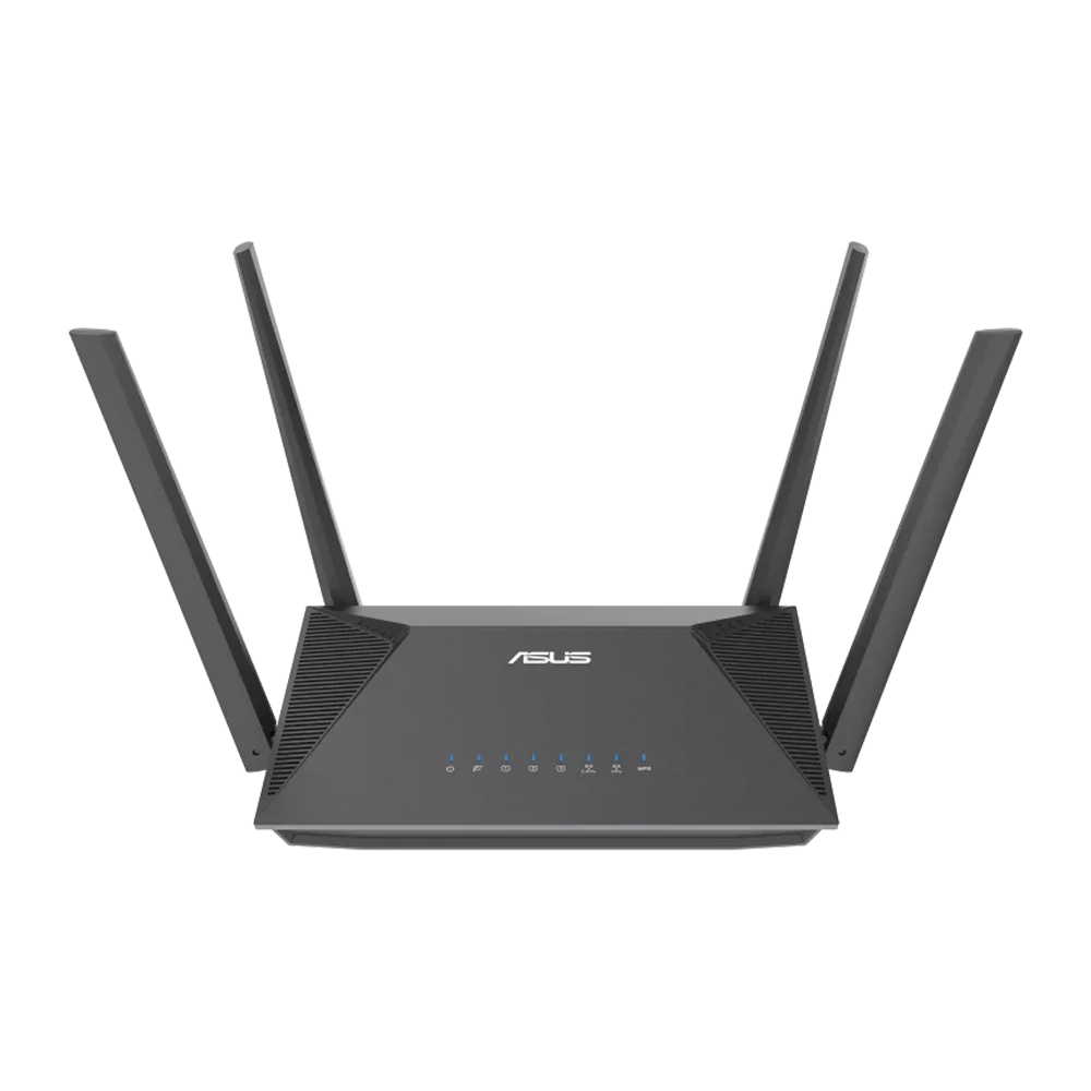 ASUS RT-AX52 (AX1800) Dual Band WiFi 6 Extendable Router - Black