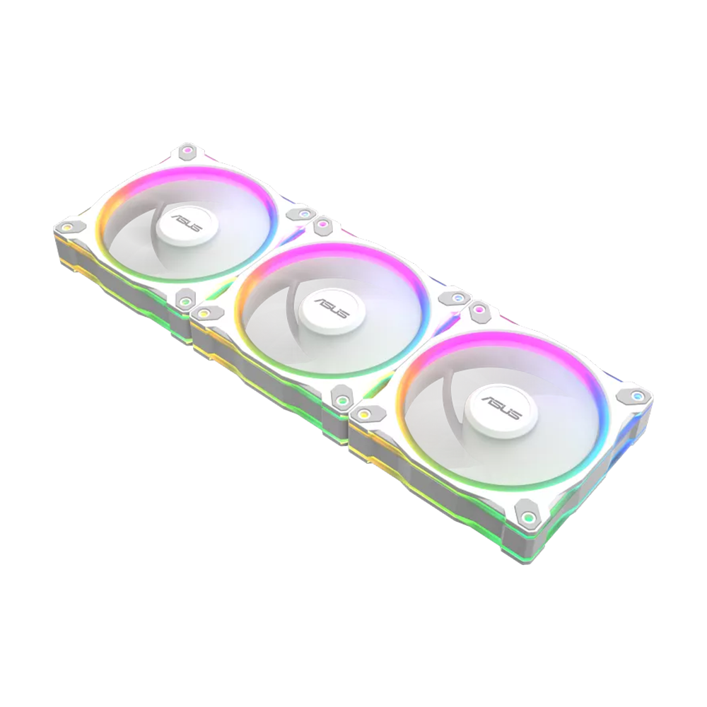 ASUS Prime MR120 ARGB Reverse Fan Triple Pack - White