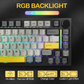 ATTACK SHARK X820 ULTRA Mechanical Wireless Gaming Keyboard - Starlight Black