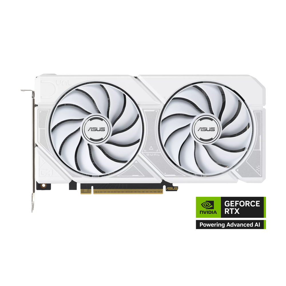 ASUS Dual Nvidia GeForce RTX 5060 Ti OC 16GB Graphics Card - White Edition