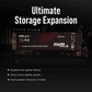 PNY XLR8 CS3140 M.2 2280 PCIe GEN4X4 NVMe SSD (R:7,500MB/s W6,850:MB/s) - 4TB