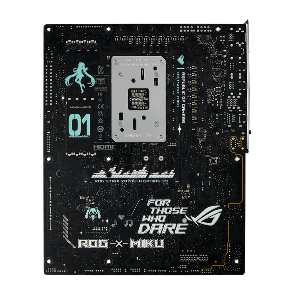 ASUS ROG STRIX X870E-H GAMING WIFI7 HATSUNE Miku Edition DDR5 Motherboard