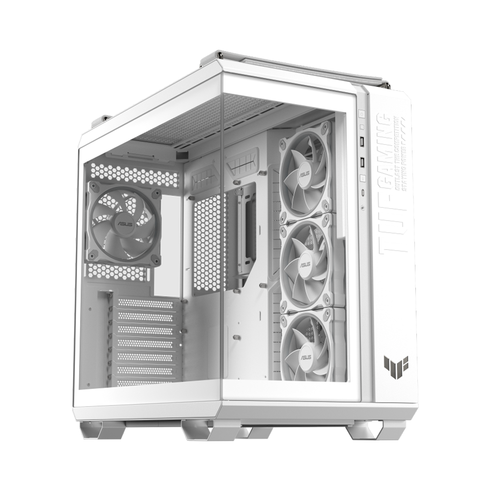 ASUS TUF Gaming GT502 Horizon Panoramic ATX Case - White