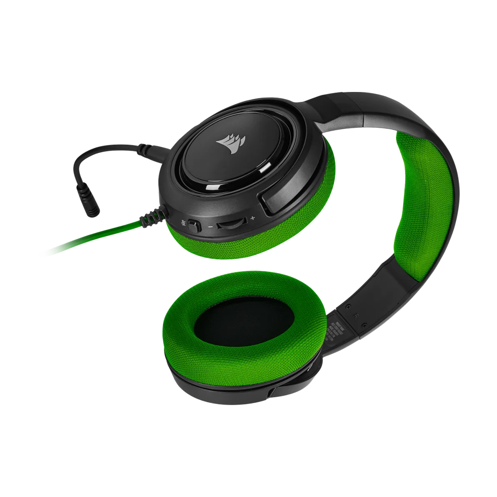 CORSAIR HS35 Stereo Wired Gaming Headset - Green
