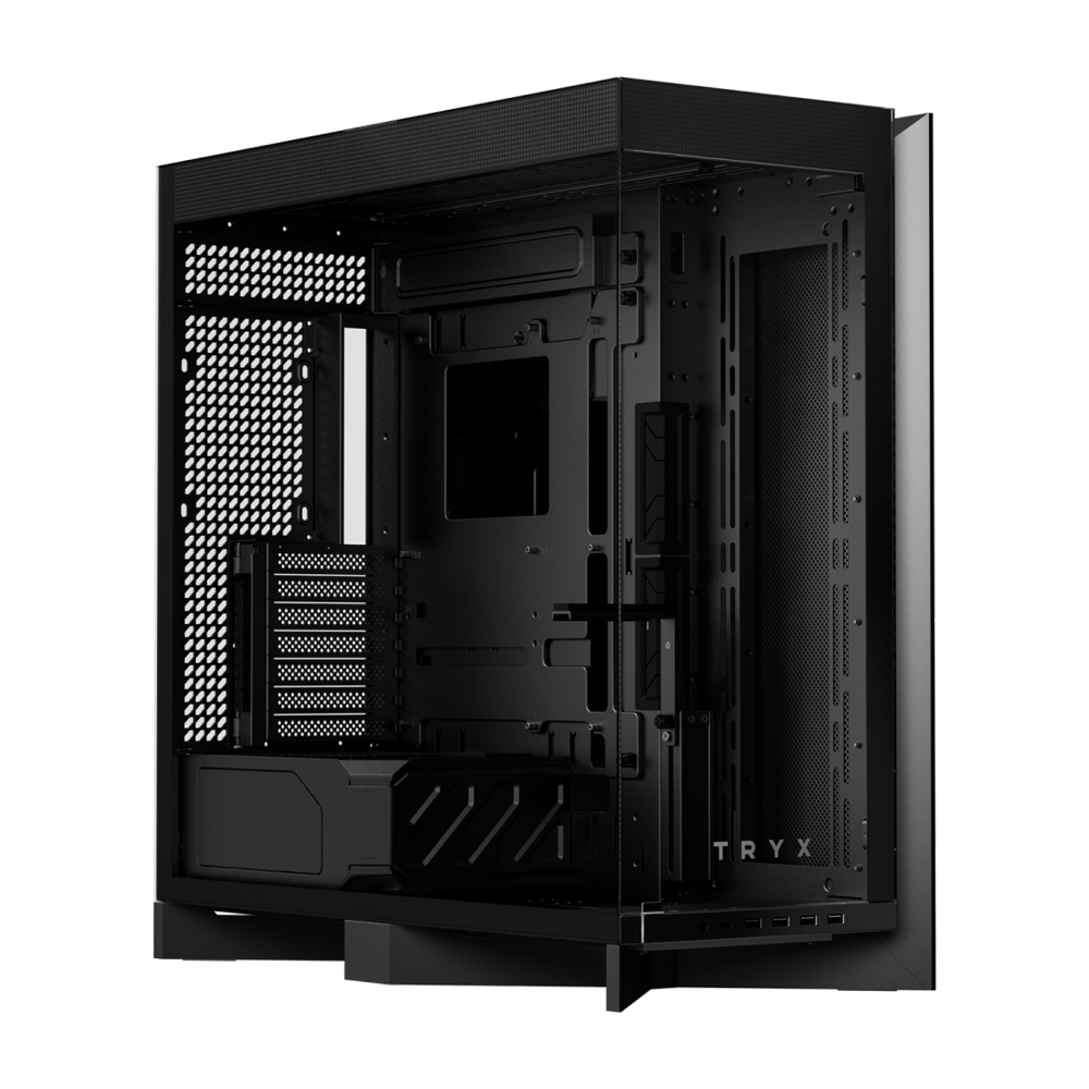 TRYX LUCA L70 E-ATX Mid Tower Case - Black