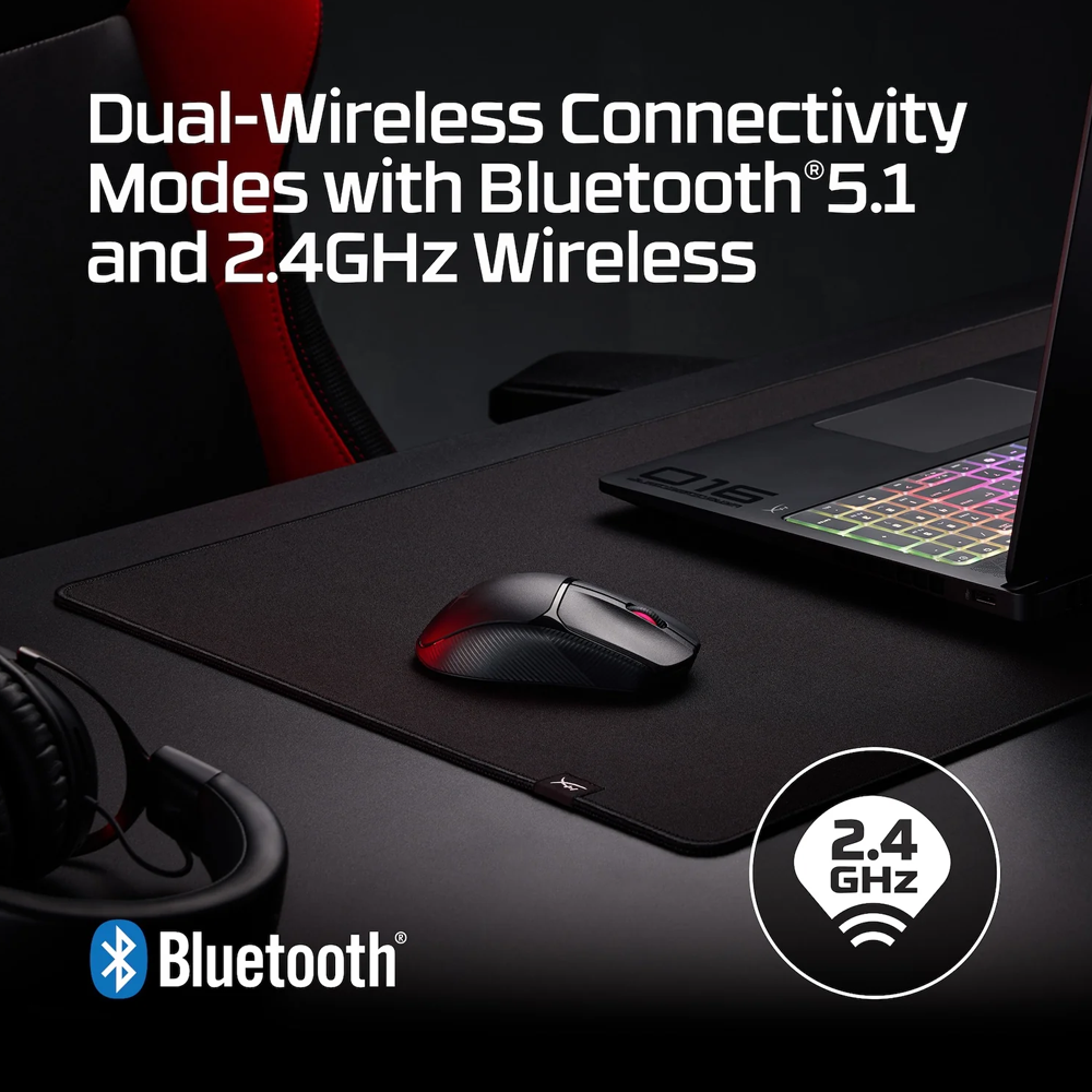 HyperX Pulsefire Fuse Wireless Gaming Mouse - Black