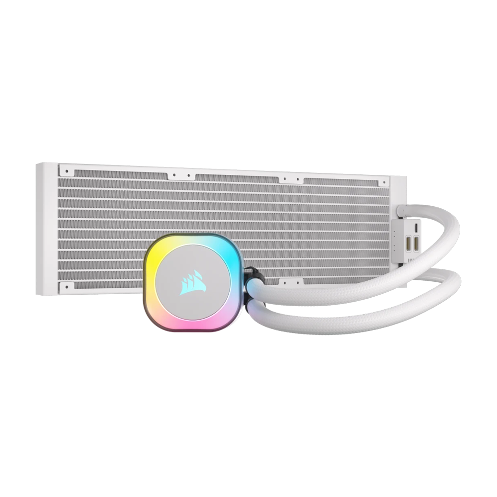 CORSAIR iCUE LINK H150i RGB AIO Liquid CPU Cooler - White