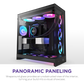 NZXT H9 Flow RGB (2025) Dual-Chamber Mid Tower Case With RGB Fans - All Black