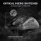 ATTACK SHARK R11 ULTRA PAW3950MAX Carbon Fiber Phantom Shark 8K Wireless Gaming Mouse - Black