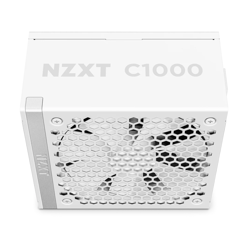 NZXT 1000W ATX 3.X 80 Plus Gold Fully Modular Low Noise Power Supply - White