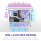 NZXT H9 Flow RGB (2025) Dual-Chamber Mid Tower Case With RGB Fans - All White