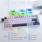 ATTACK SHARK X68MAX Magnetic Switch Mechanical Wired Keyboard - Starlight White