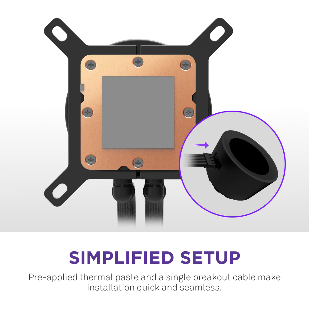 Nzxt Kraken Plus 360mm V2 Display and Radiator Fans AIO Liquid Cooler - Black