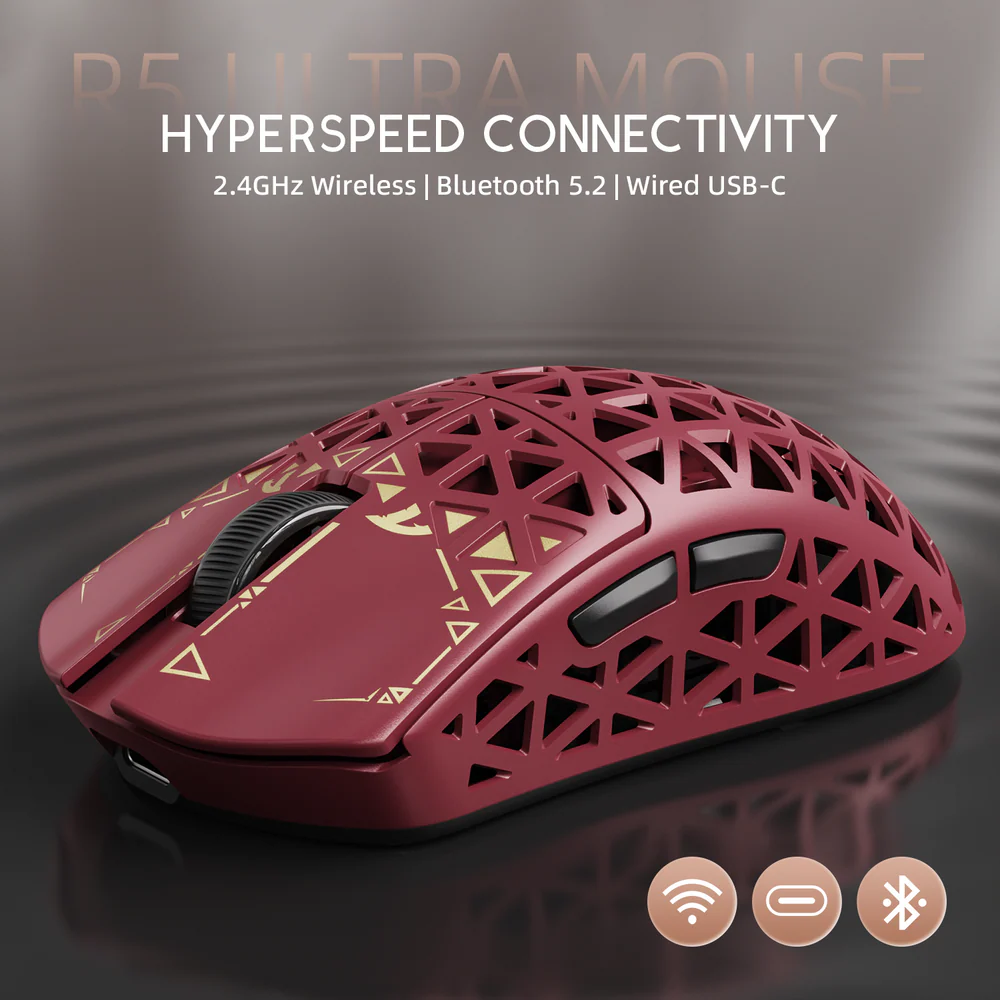 ATTACK SHARK R5 ULTRA PAW3950MAX Carbon Fiber 8K Wireless Gaming