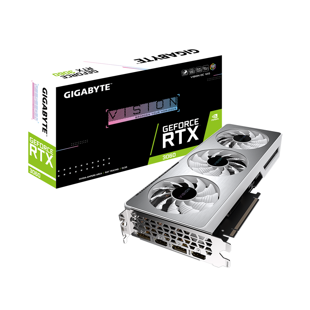 Gigabyte GeForce RTX 3060 VISION OC 12G (rev 2.0) Graphics Card