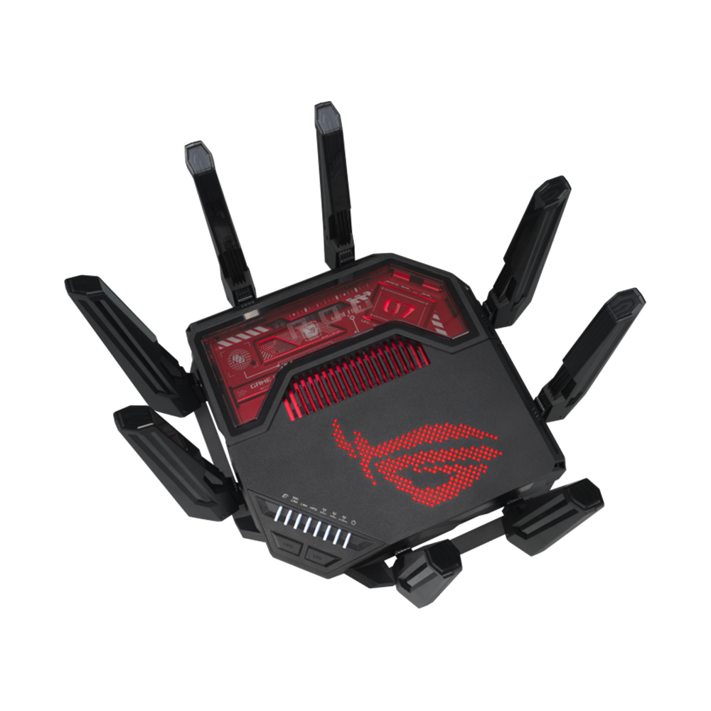 ASUS ROG Rapture GT-BE19000 Tri-Band WiFi 7 Gaming Router - Black