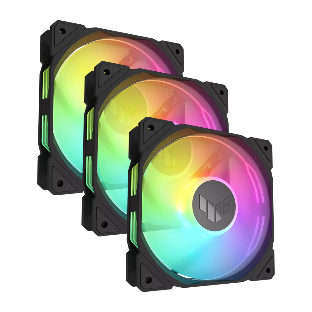 ASUS TUF Gaming TR120 ARGB Triple Pack Case Fan - Black