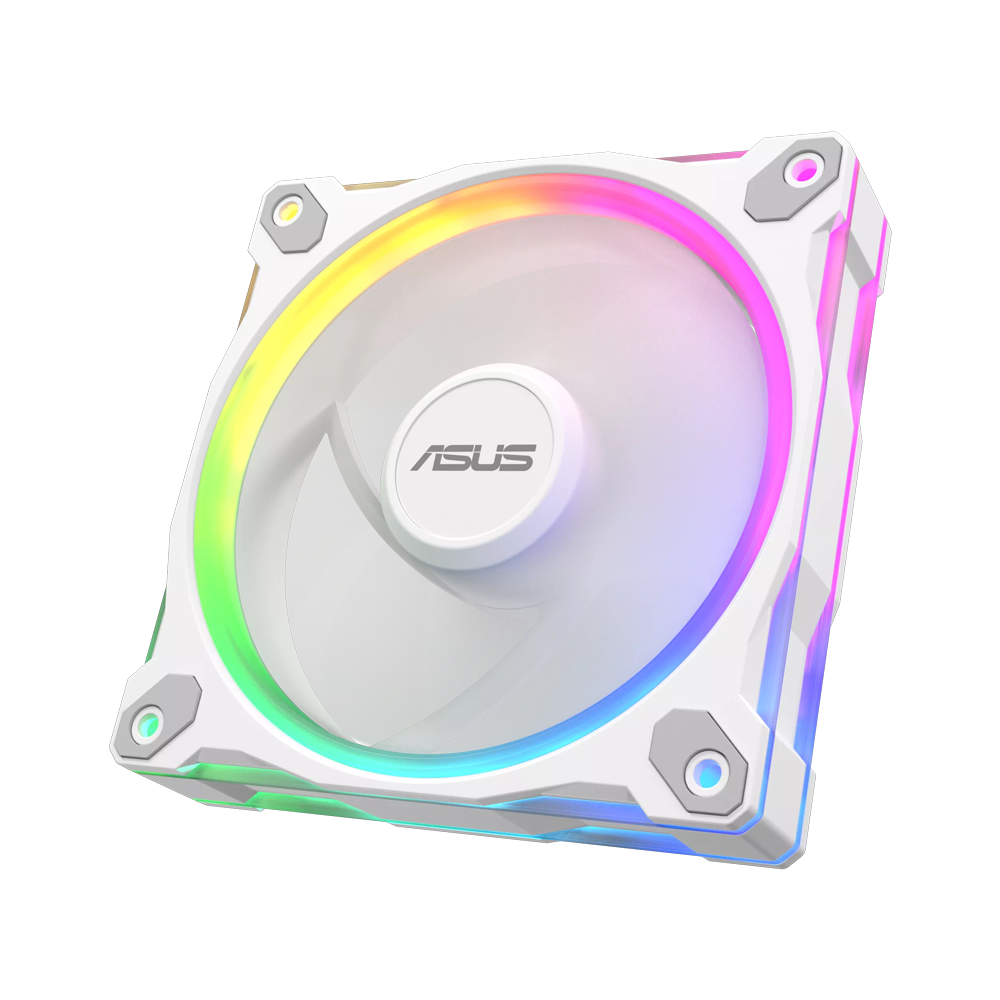 ASUS Prime MR120 ARGB Reverse Single Pack Fan - White