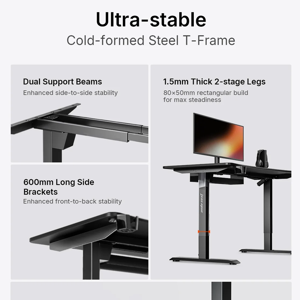 AndaSeat Xtreme Series Gaming Desk - Black