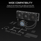 CORSAIR NAUTILUS 360 RS LCD Liquid CPU Cooler - Black