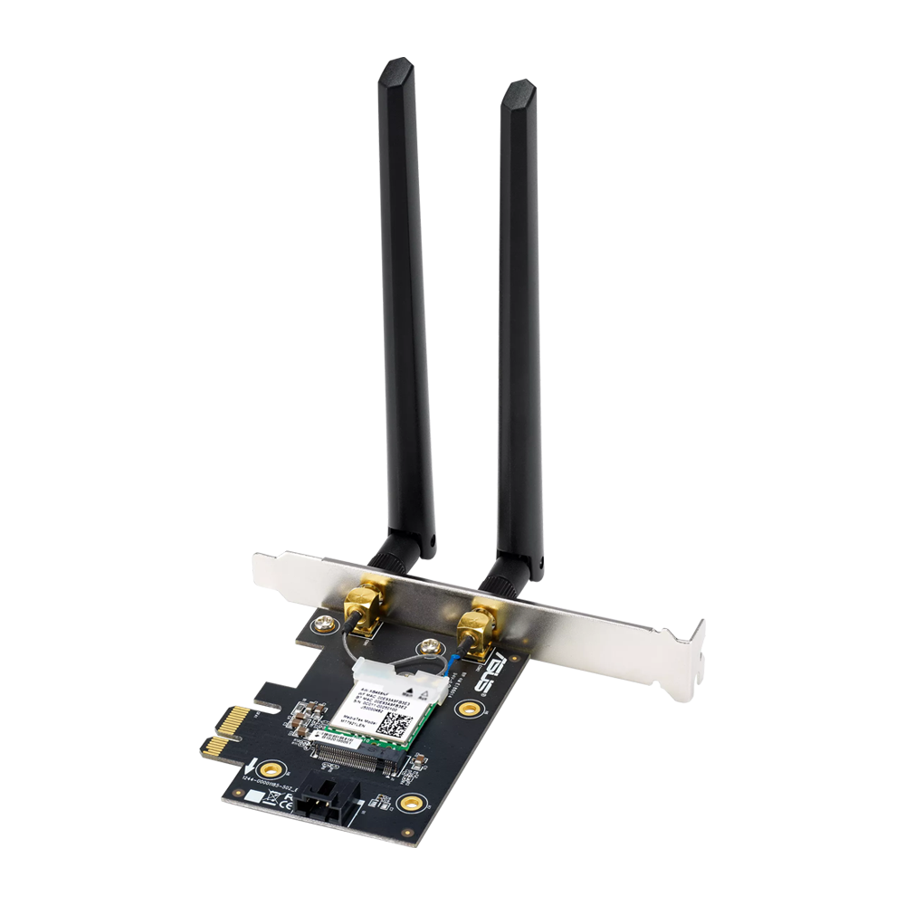 ASUS PCE-BE6500 WiFi 7 PCI-E Adapter With 2 External Antennas
