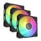 ASUS TUF Gaming TR120 ARGB Reverse Blade Triple Pack Fan - Black