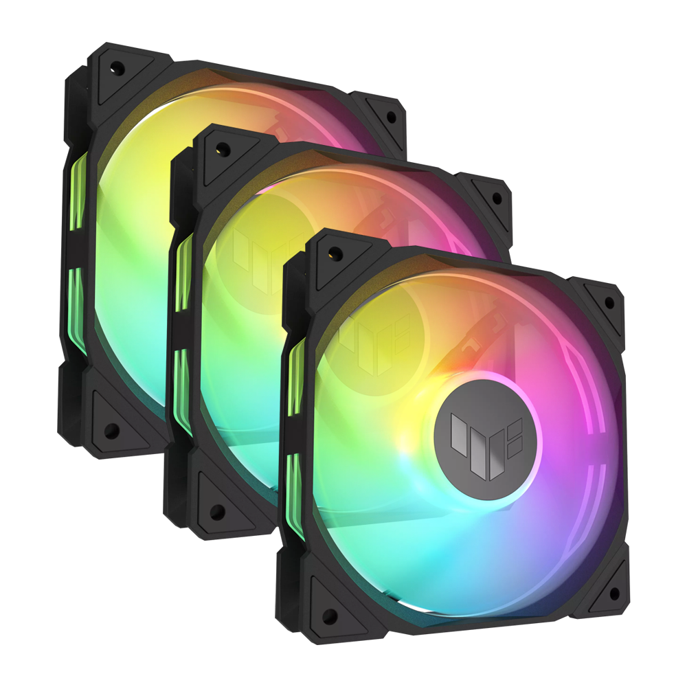 ASUS TUF Gaming TR120 ARGB Reverse Blade Triple Pack Fan - Black