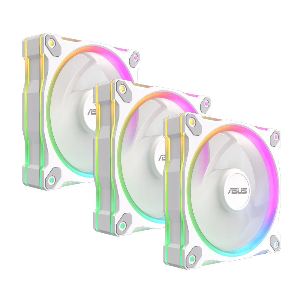 ASUS PRIME MR120 ARGB Triple Pack Fan - White
