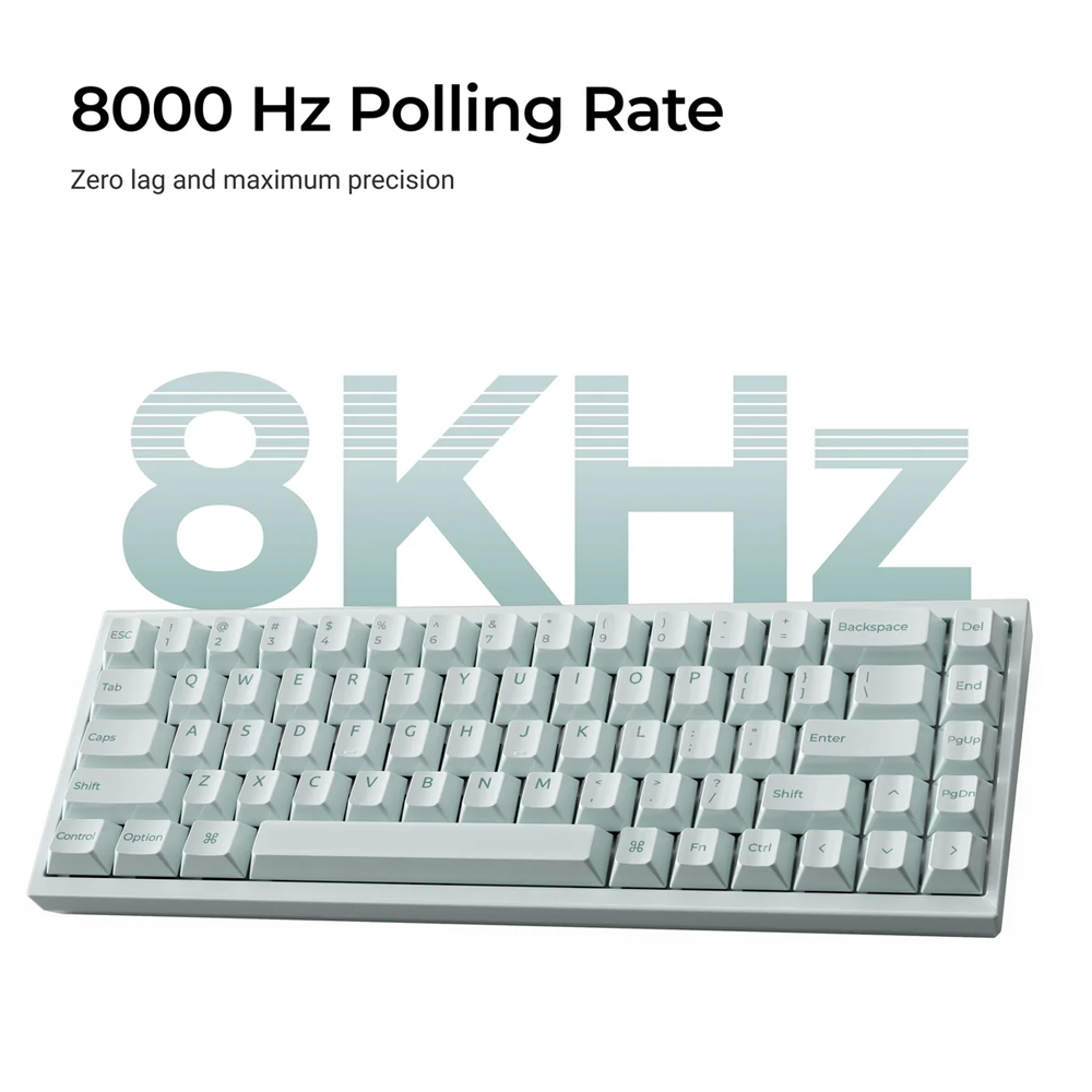 Keychron Q16 HE 8K 65% Wired Magnetic Switch Gaming Keyboard — Light Green