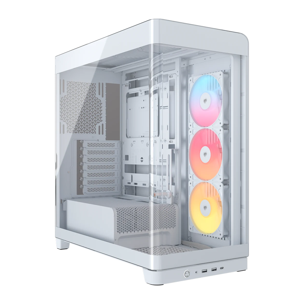 CORSAIR FRAME 4500X RS-R ARGB Panoramic Glass Mid Tower Case - White